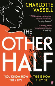 Book cover of 'The Other Half' by Charlotte Vassell with a silhouette design.