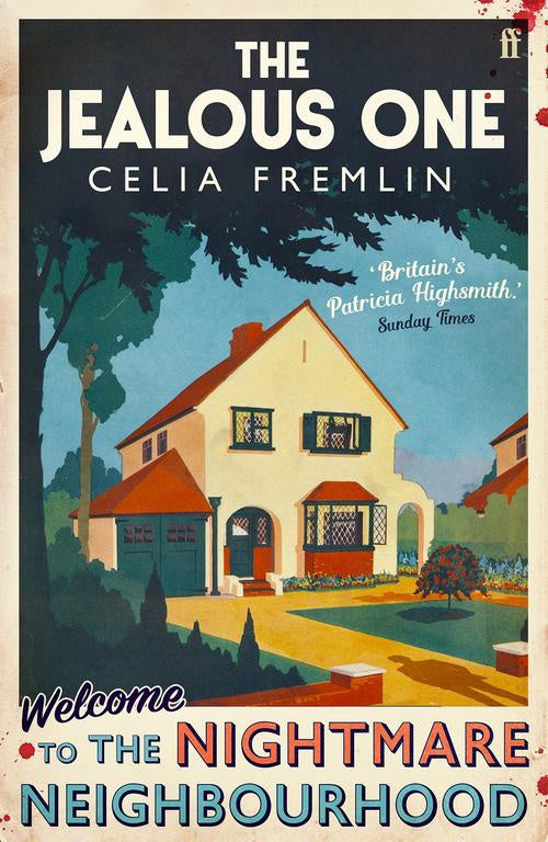Book cover of 'The Jealous One' by Celia Fremlin with a house illustration and text.