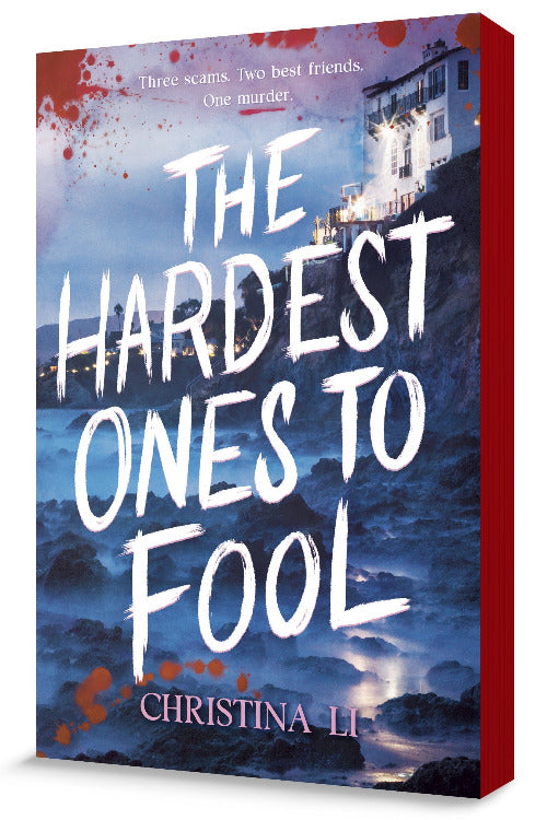 Book cover of 'The Hardest Ones to Fool' by Christina Li with a coastal scene and text.