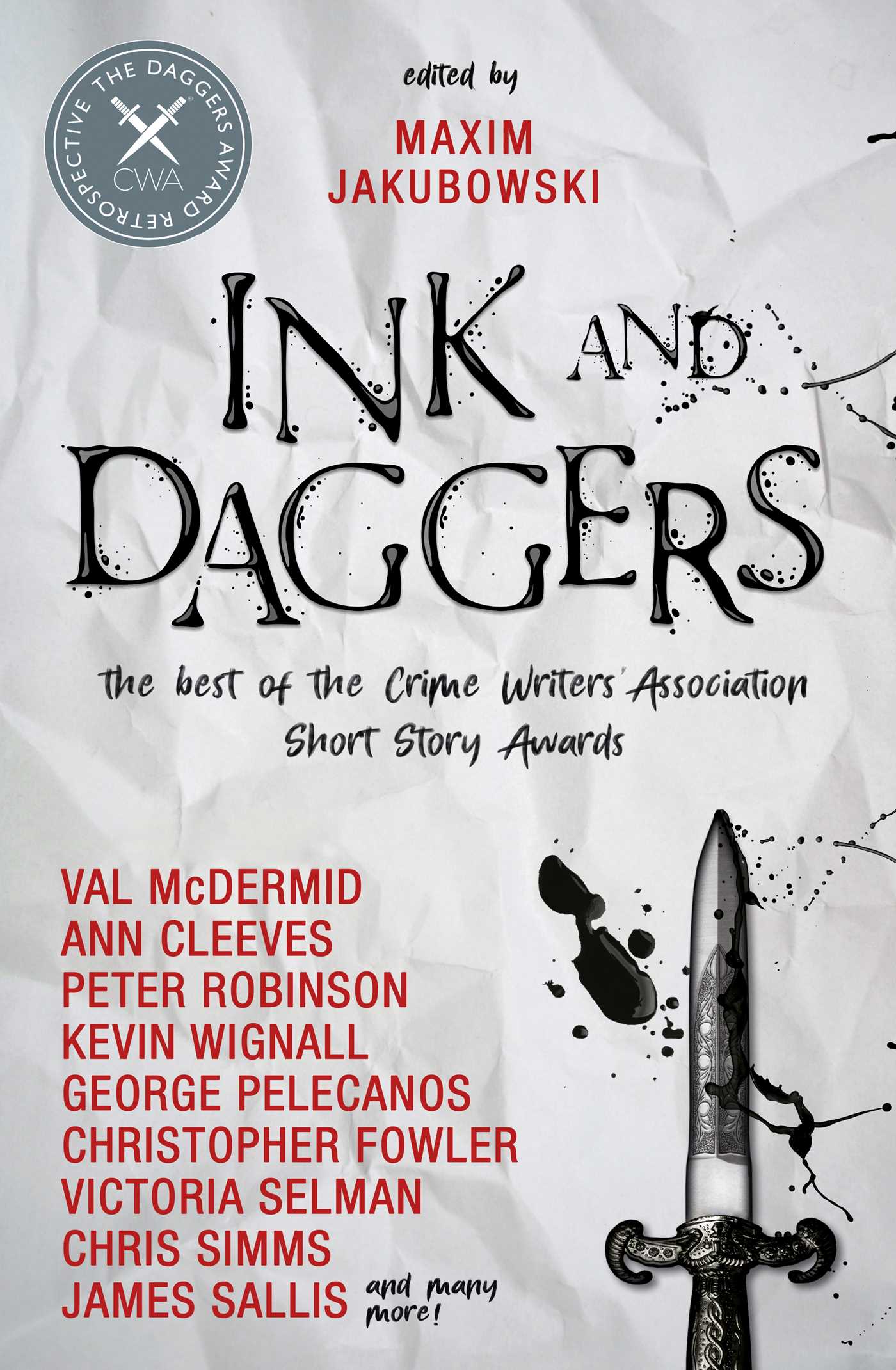 Book cover of 'Ink and Daggers' with author names and a dagger illustration.