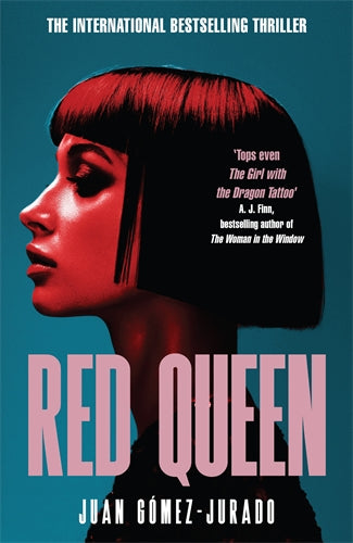 Book cover of 'Red Queen' with a stylized woman's face and text.