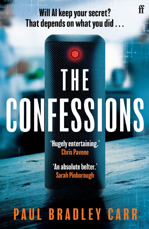 Book cover of 'The Confessions' by Paul Bradley Carr with a blurred background
