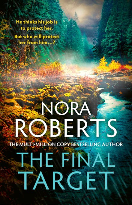 Book cover of 'The Final Target' by Nora Roberts with a forest scene.