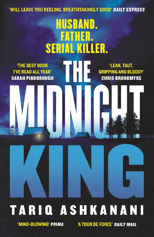 Book cover of 'The Midnight King' with blue and black design