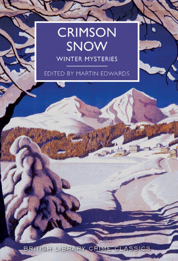Book cover of 'Crimson Snow: Winter Mysteries' with a snowy landscape illustration.