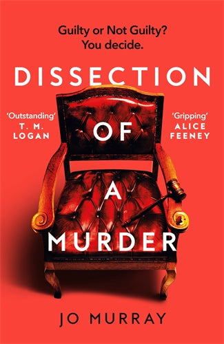 Book cover of 'Dissection of a Murder' with a red background and text.