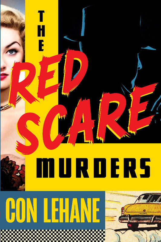 Book cover of 'The Red Scare Murders' by Con Lehane with a vintage design.