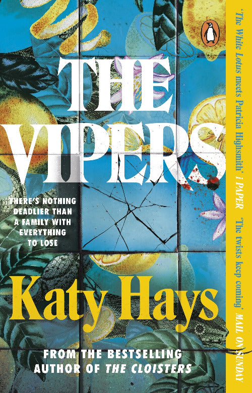 Book cover of 'The Vipers' by Katy Hays with a stylized design and text.